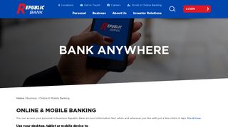 Online & Mobile Banking | Republic Bank