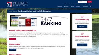 Republic Bank & Trust - Business Online and Mobile Banking
