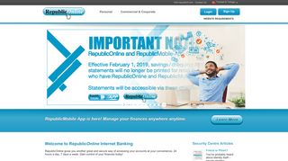 RepublicOnline - Banking online, anywhere, anytime... - Republic Bank
