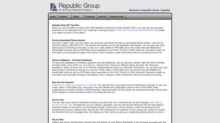 Republic Group > Individual Payment Options