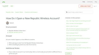 How Do I Open a New Republic Wireless Account? – Republic Help