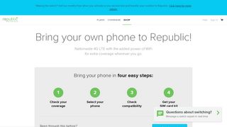 Bring your own phone to Republic! | Republic Wireless