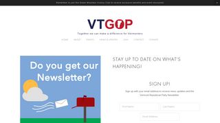 Newsletter Sign Up — The Vermont Republican Party