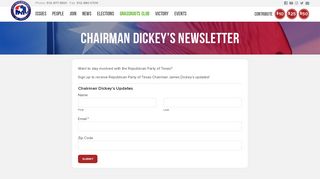 Chairman Dickey's Newsletter - Republican Party of TexasRepublican ...