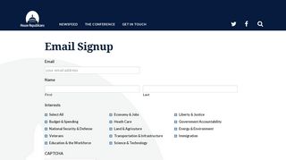 Email Signup - gop.gov