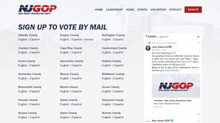Sign Up to Vote by Mail - New Jersey Republican Party