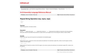 Repeat String Operation (rep, repnz, repz) (IA-32 Assembly ...