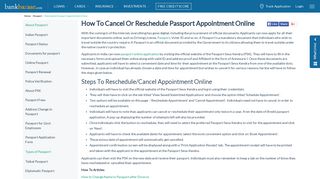 How To Cancel Or Reschedule Passport Appointment Online