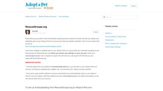 RescueGroups.org – Adopt-a-Pet.com