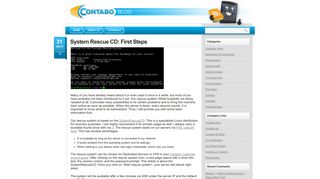 System Rescue CD: First Steps | Official Blog - Contabo.com