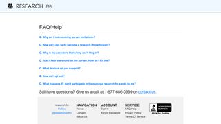 research.fm - Help/FAQ