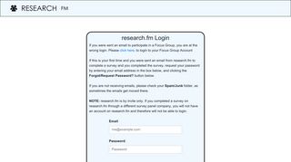 research.fm - Login