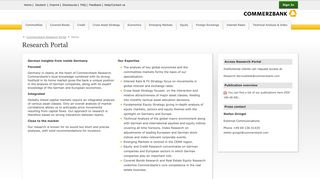 Research Portal - Commerzbank AG