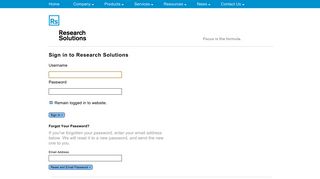 Login | Research Solutions