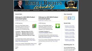 Members Blog - Resell Rights Weekly