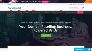 Join The Best Domain Reseller Program - Start Now | ResellerClub