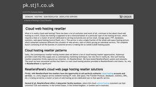 Cloud reseller web hosting - Semi-Dedicated Hosting