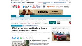 RBI allows regional rural banks to launch internet banking with caveats