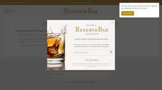 Forgot Your Password | Buy Online or Send as a Gift | ReserveBar