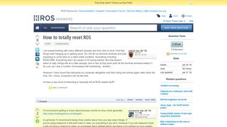 How to totally reset ROS - ROS Answers: Open Source Q&A Forum