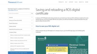 Saving and reloading a ROS digital certificate - Documentation ...