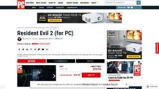 Resident Evil 2 (for PC) Review & Rating | PCMag.com