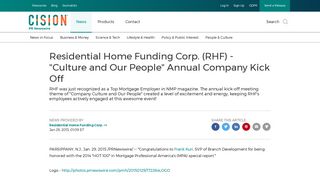 Residential Home Funding Corp. (RHF) - 