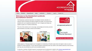 Residential Landlords Association Accreditation Scheme : Home