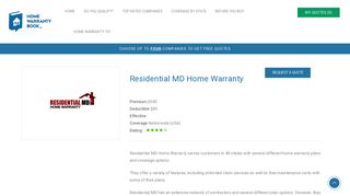 Residential MD Home Warranty - Home Warranty Reviews