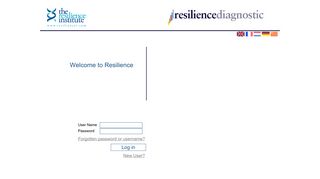 Resilience Diagnostic Login