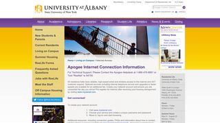 ResNet, Residence Halls Network - University at Albany