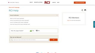 Guest Certificates | RCI Help | RCI.com