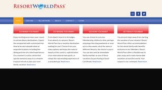 Resort World Pass – The Vacation in Your Pocket!