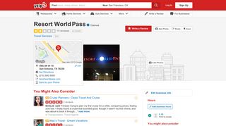 Resort World Pass - 13 Reviews - Travel Services - 9953 W IH 10, San ...