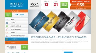 Star Rewards Card | Atlantic City Casino Rewards & Offers | Resorts AC