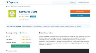 Resource Guru Reviews and Pricing - 2019 - Capterra