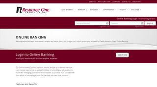 Online Account Management | Resource One Credit Union