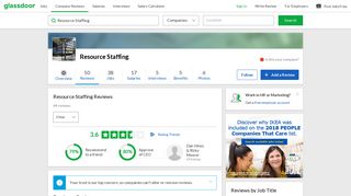 Resource Staffing Reviews | Glassdoor