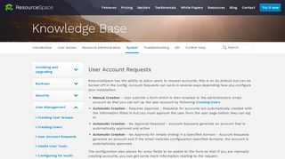 User Account Requests | ResourceSpace