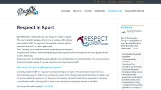 Respect in Sport | Ringette Manitoba