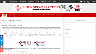 Respect in Sport Program | For Parents - Hockey Canada