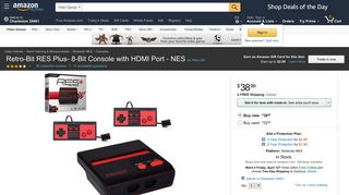 Amazon.com: Retro-Bit RES Plus- 8-Bit Console with HDMI Port - NES ...
