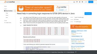 Need help in correcting login response to GT06 GPS device in Java ...