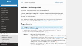 Requests and Responses — Scrapy 1.5.2 documentation