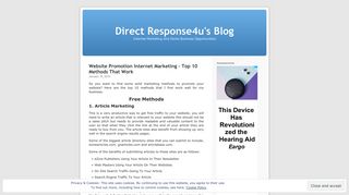 Direct Response4u's Blog | Internet Marketing And Home Business ...