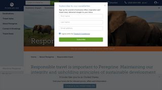 Responsible travel | Peregrine Adventures AU