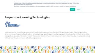 Responsive Learning Technologies – 2018 INFORMS Annual Meeting