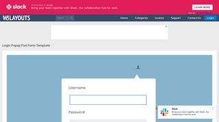 Login Popup Flat Form Template by w3layouts