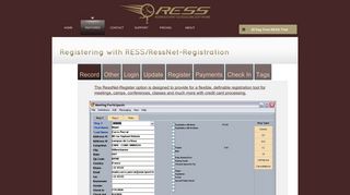 Registration Software by RESS