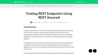 Testing REST Endpoints Using REST Assured - Semaphore